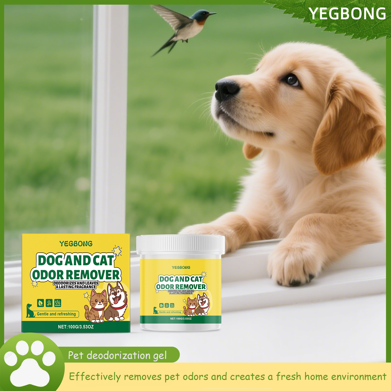 Gel Air Freshener - Yegbong Pet Odor Remover Gel Household