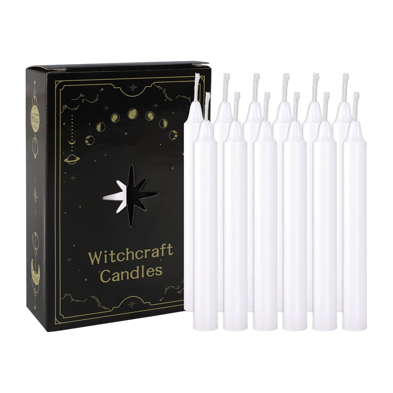 Home Fragrance Wax Melts - 12 Pcs 3.9*0.4In（10.1*1.2Cm） White Small Stick