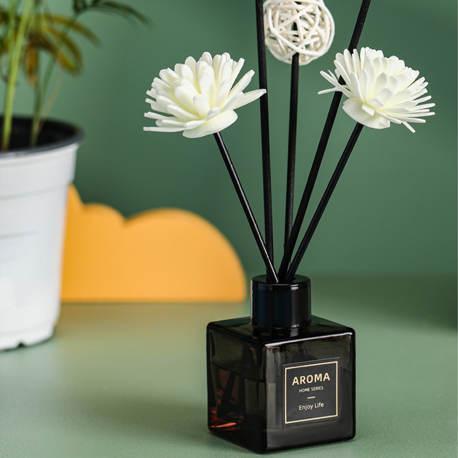 Home Fragrance Logo - Hot Sale 50ml Flameless Reed Diffuser