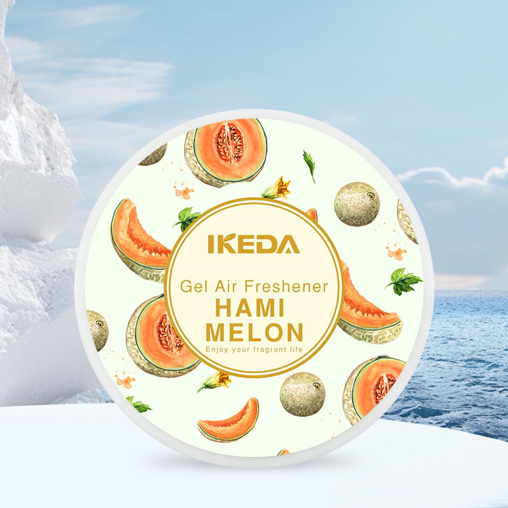 Gel Air Freshener - Car air freshener: Lemon scented Round