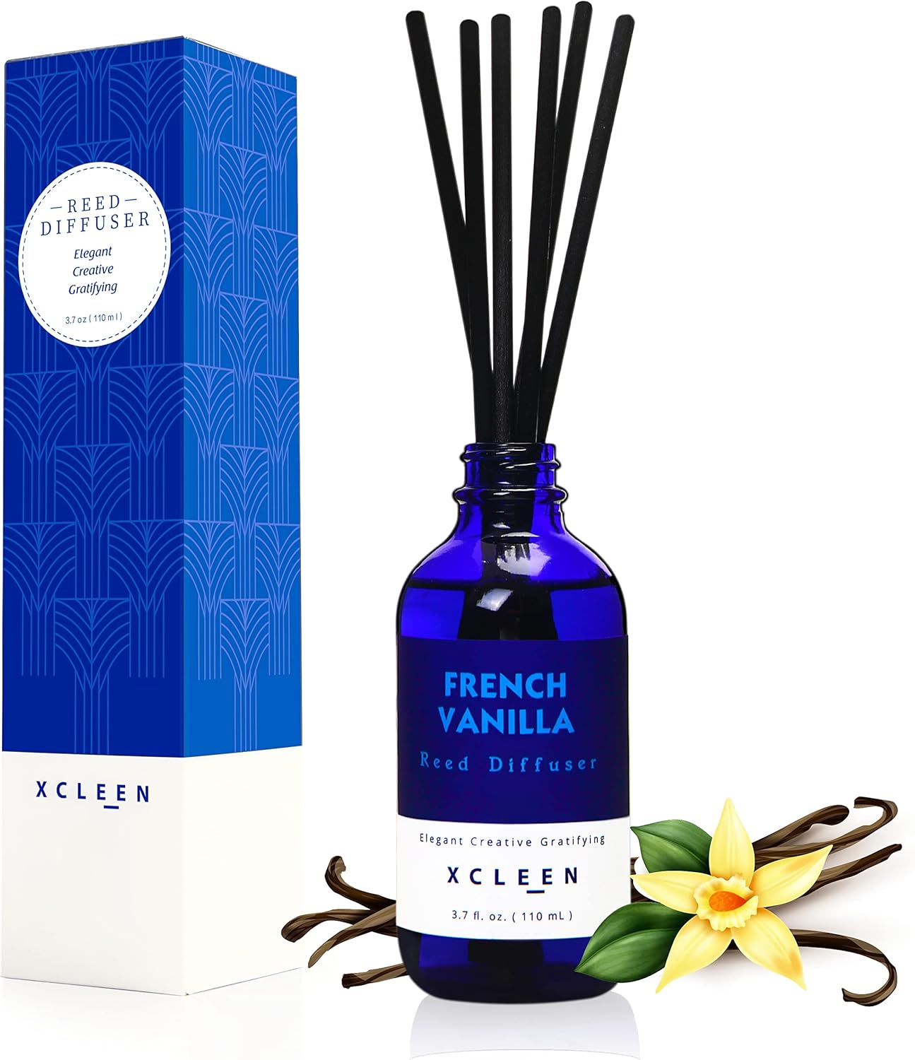 Home Fragrance Vanilla Reed Diffuser - Vanilla Coconut Milk Reed Diffuser Set,