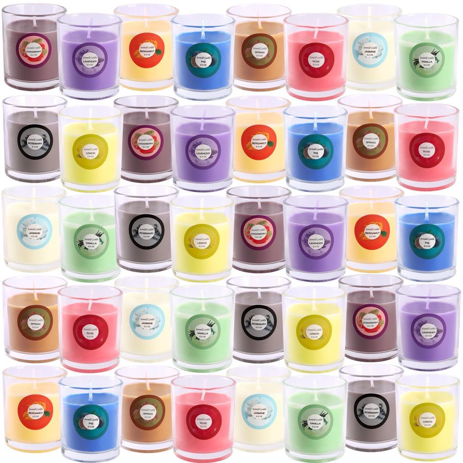 of 40 Scented Candle with 10 F – Home Fragrance Jar recenzja i cena