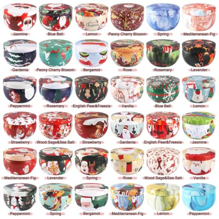 36 Pack Christmas Scented Cand – Home Fragrance Jar recenzja i cena